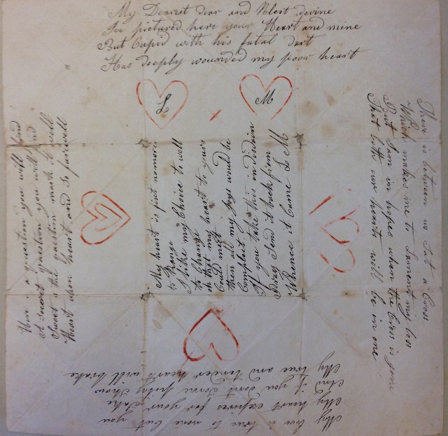 Puzzle Purse Valentine. RIHS Graphics Collection Lot 42