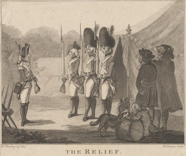 William Dickinson, 1746-1823, The Relief, 1781, Stipple engraving and etching on moderately thick, slightly textured, beige laid paper, Yale Center for British Art, Paul Mellon Collection