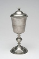 Covered chalice, pewter, c. 1756-1780. Philadelphia Museum of Art, 2008-110-1a,b