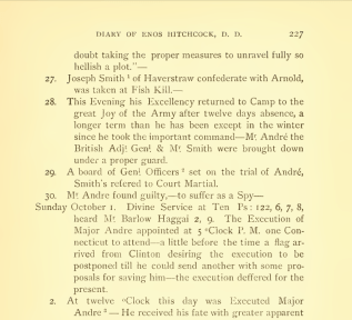 Diary of Enos Hitchcock, published by the RIHS, 1899.