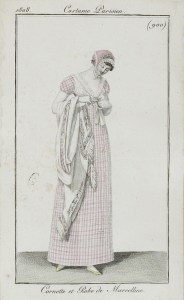 Costume Parisien 1808 Cornette et Robe de Marcelline
