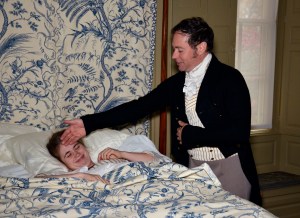 James checks on sister Alice. Photograph by J. D. Kay