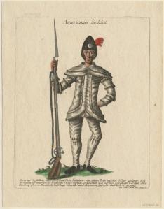Americaner Soldat, Johann Martin Will. Ann S. K. Brown Collection, Brown University.