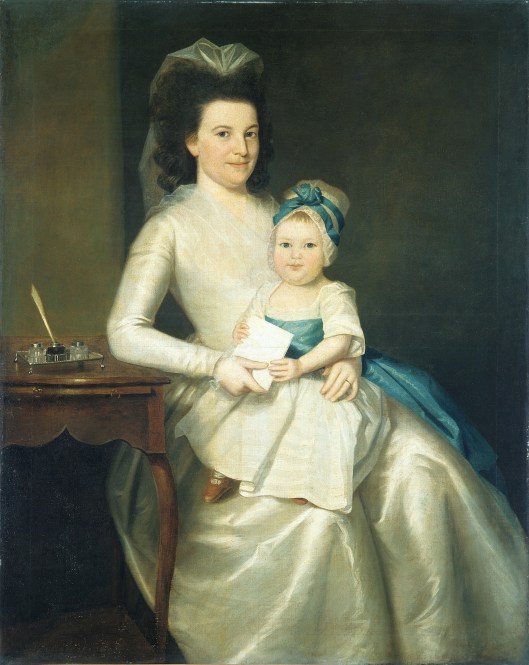 Lady Williams and Child, oil on canvas by Ralph Earl, 1783. Metropolitan Museum of Art, 06.179