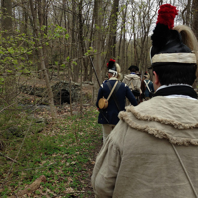 On the King's Highway, behind Knox's HQ