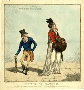 Pupils of Nature.hand-colored etching published by S W Fores after Maria Caroline Temple, 1798. British Museum, 1867,0713.409