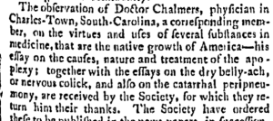Providence Gazette and Country Journal, 1768.