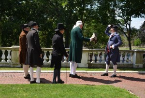 Mr Brown greets the President