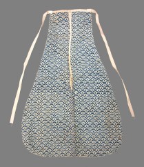 Pocket 1720-1730 block printed cotton and linen