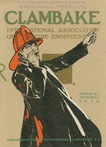 Clambake, International Association of Fire Engineers, 1916. RIHS Graphics Collection G1173