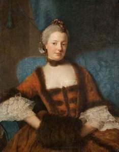 "Henrietta Diana, Dowager Countess of Stafford", Allan Ramsay, 1759; Glasgow Museums 3026 (c) Glasgow Museums; Supplied by The Public Catalogue Foundation