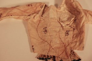 Bodice, painted Indian cotton, 1780-1795 RIHS 1990.36.27