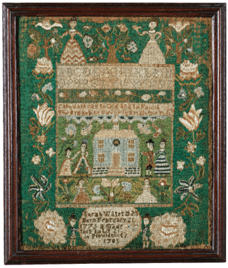 Sotheby's Sale N08832, Lot 563: The Sarah Waterman sampler