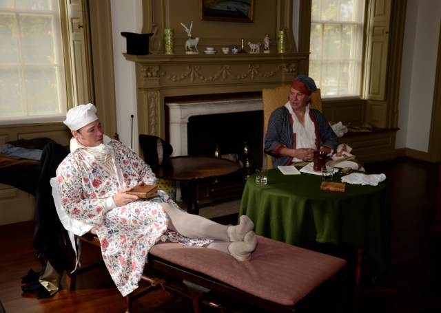 Jimmie and Billie, unwell and unable to dress themselves without Gideon's aid. Photograph by J. D. Kay