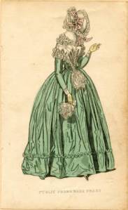 Public promenade dress, 1842. Claremont College