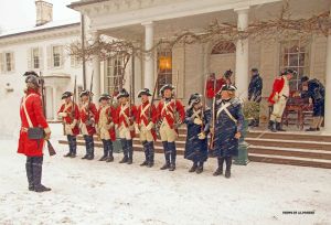 Morven Museum (Richard Stockton's house) under occupation. Photo by Al Pochek