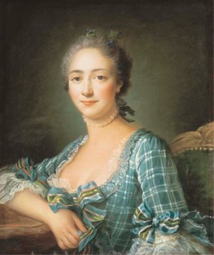 PORTRAIT D'UNE FEMME EN BUSTE, by FRANCOIS-HUBERT DROUAIS ca. 1757